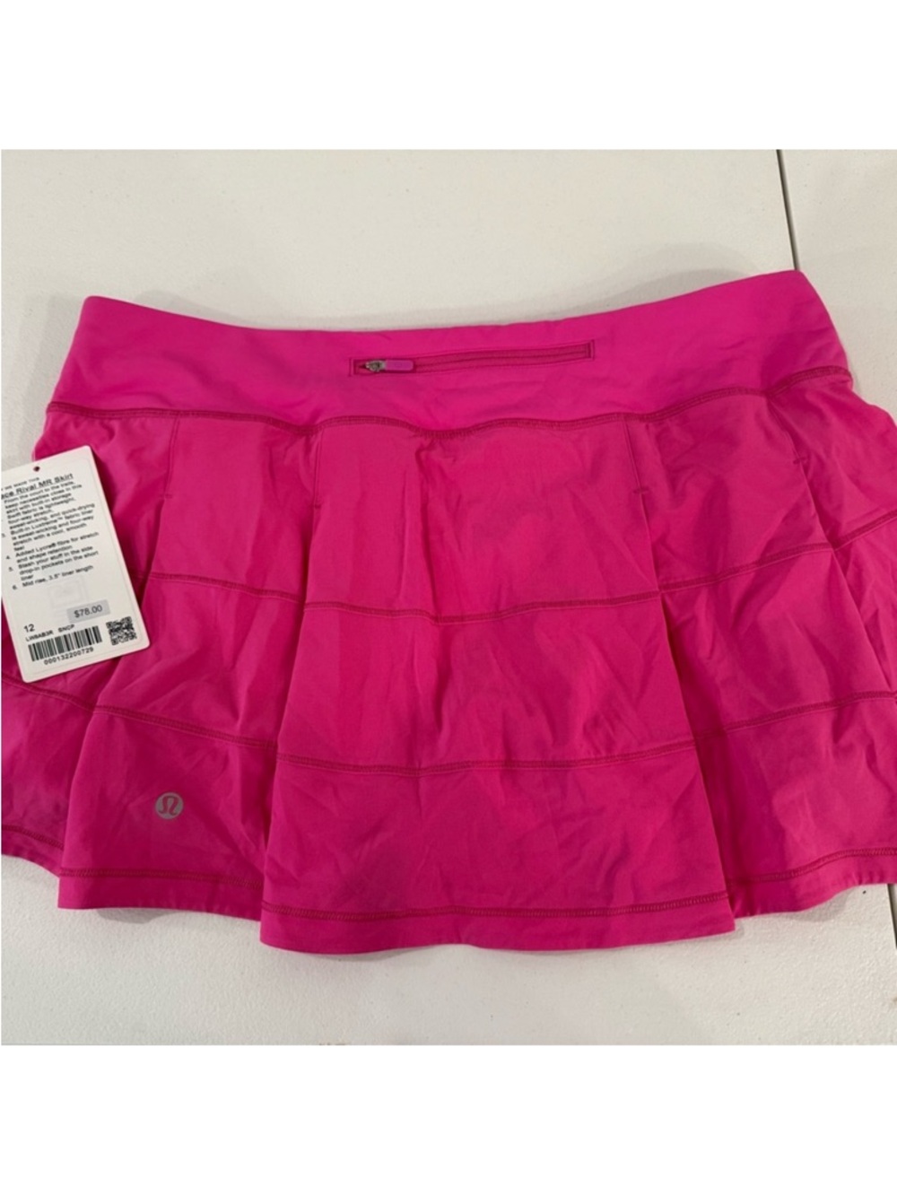 Lululemon Pace Rival Mid-Rise Skirt Sonic Pink 12
